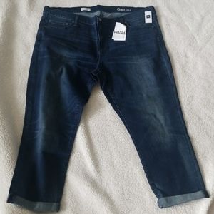 Gap blue plus size medium wash spandex denim girlf